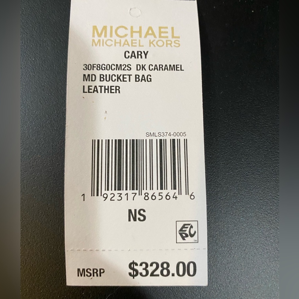 Michael Michael Kors Cary MD Suede Bucket Bag - Picture 7 of 7